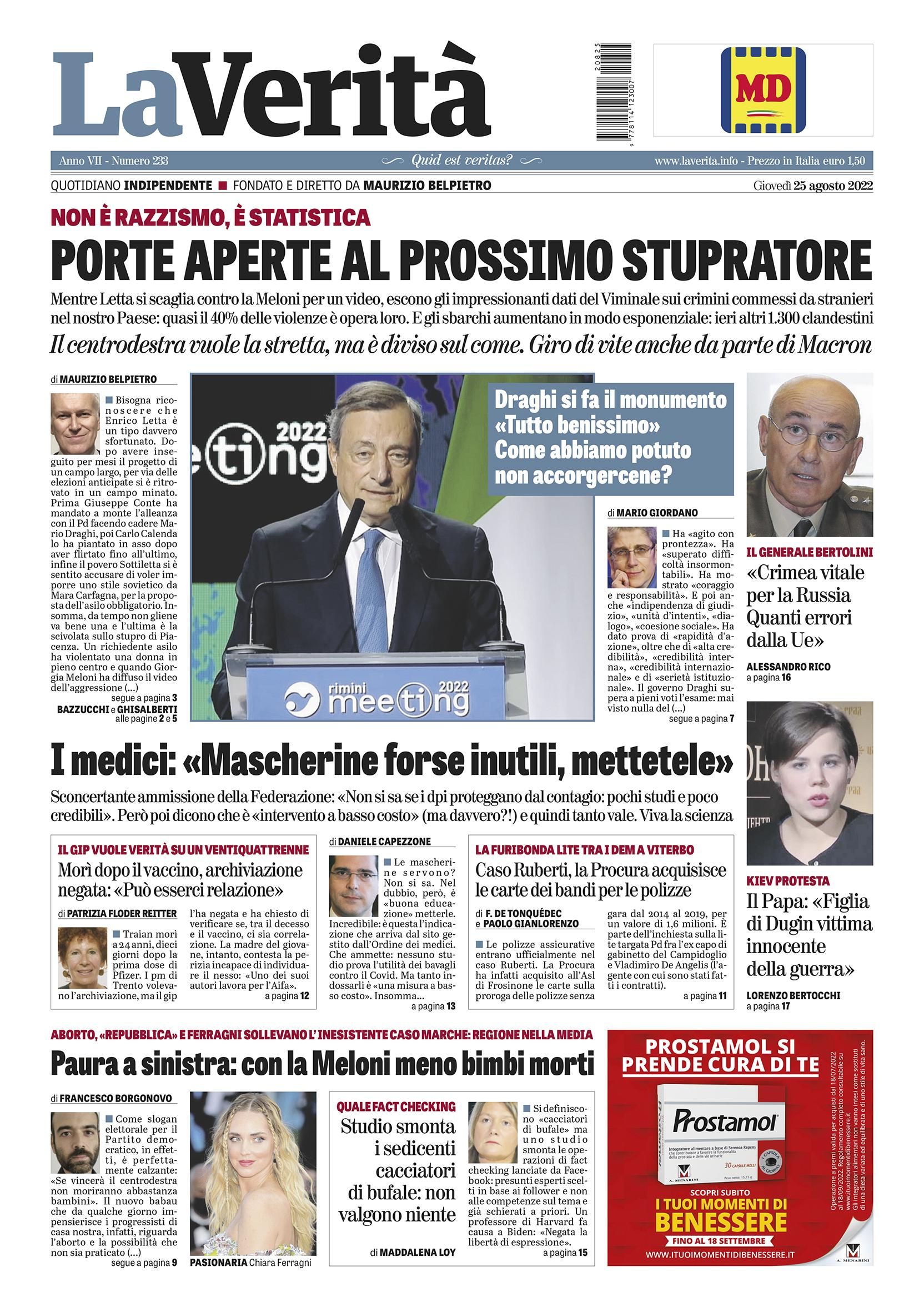 Oggi in edicola