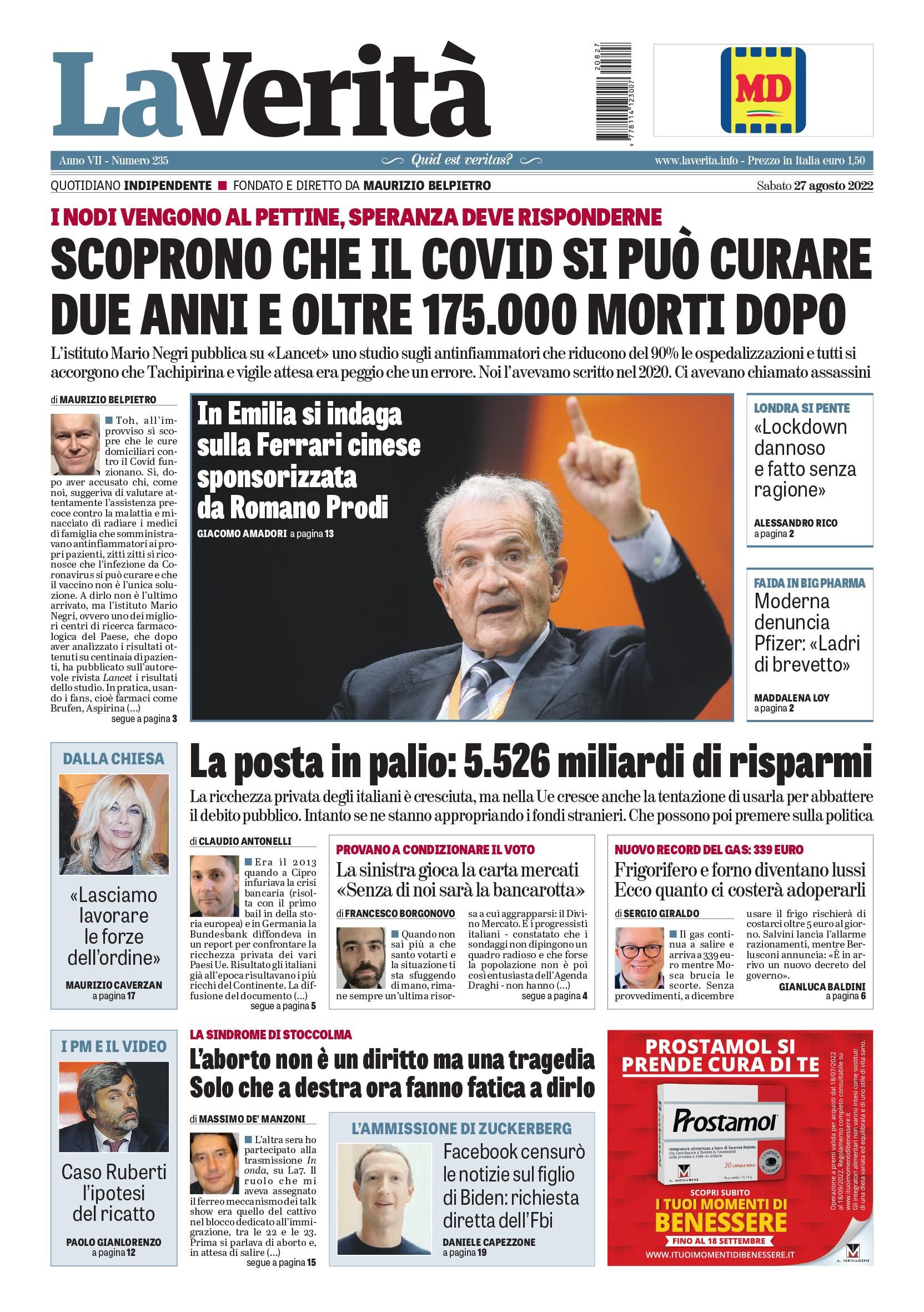 Oggi in edicola