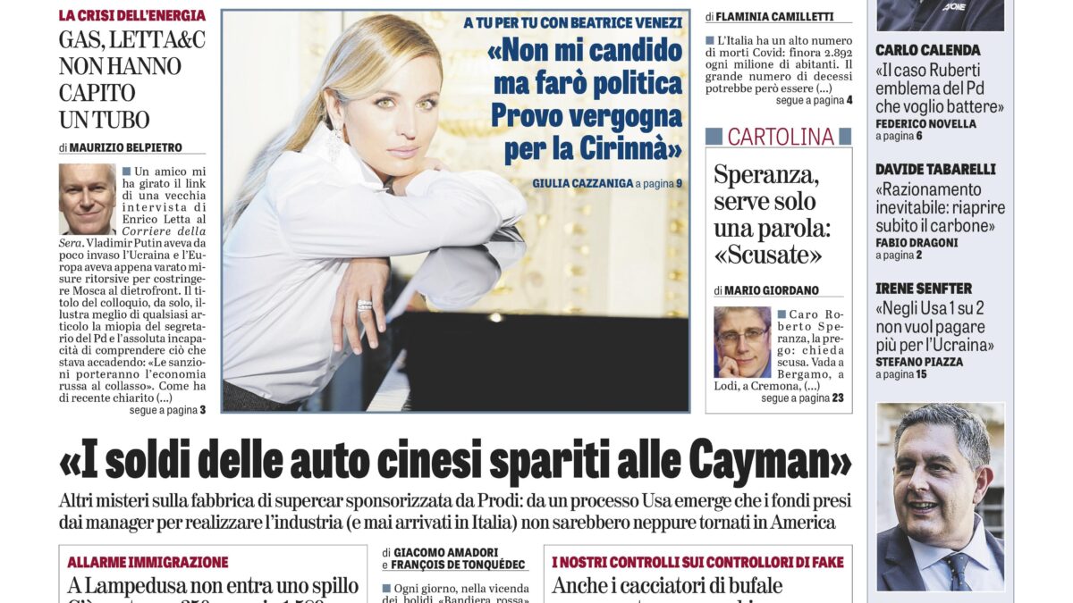 Oggi in edicola