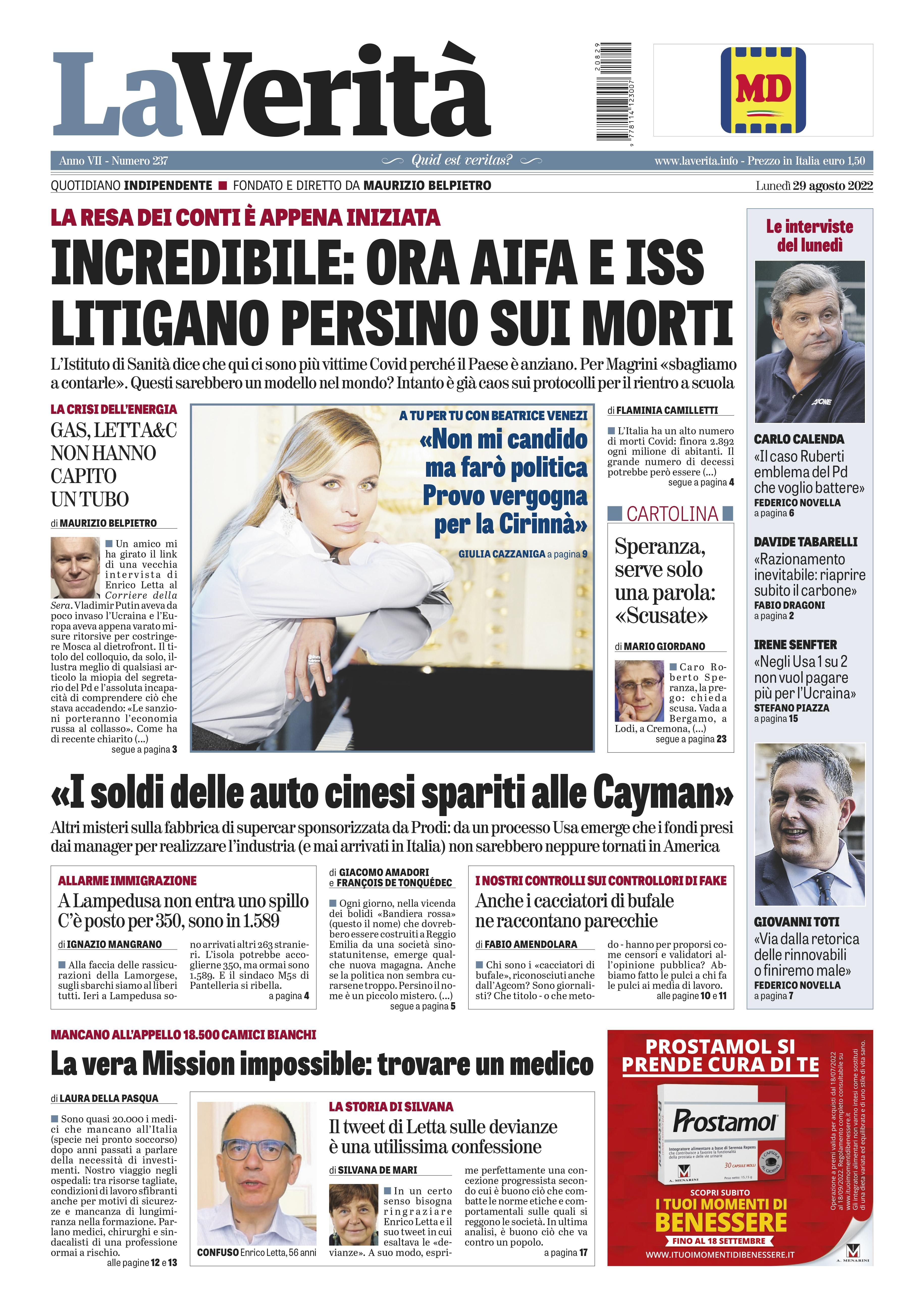 Oggi in edicola