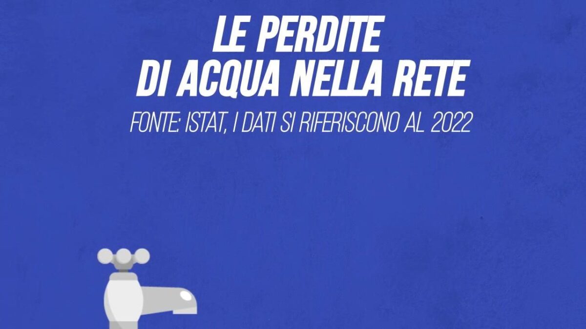 Le perdite di acqua nella rete
