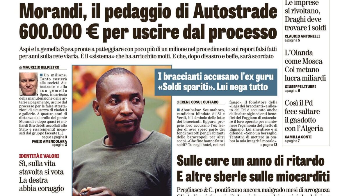 Oggi in edicola