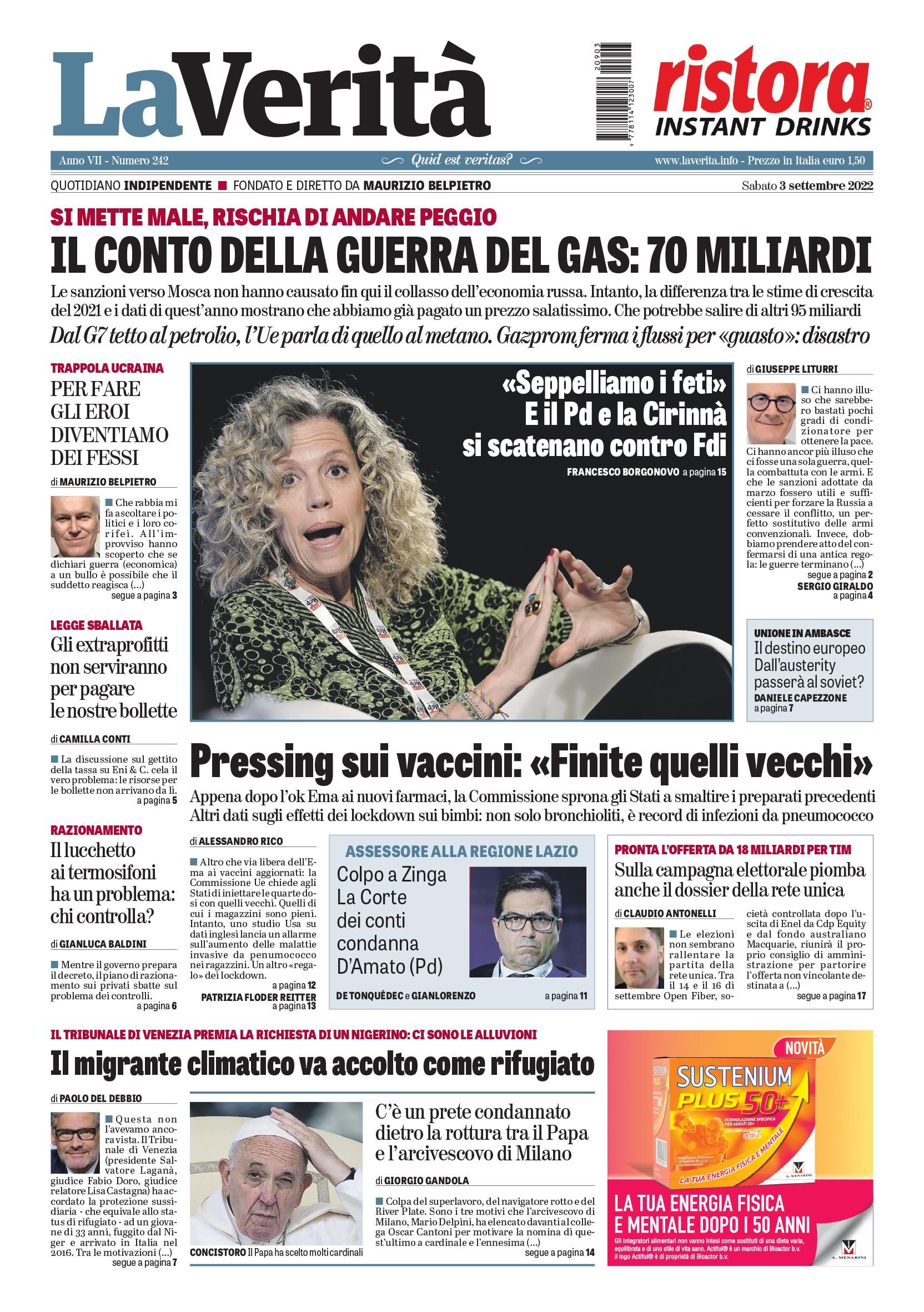 Oggi in edicola