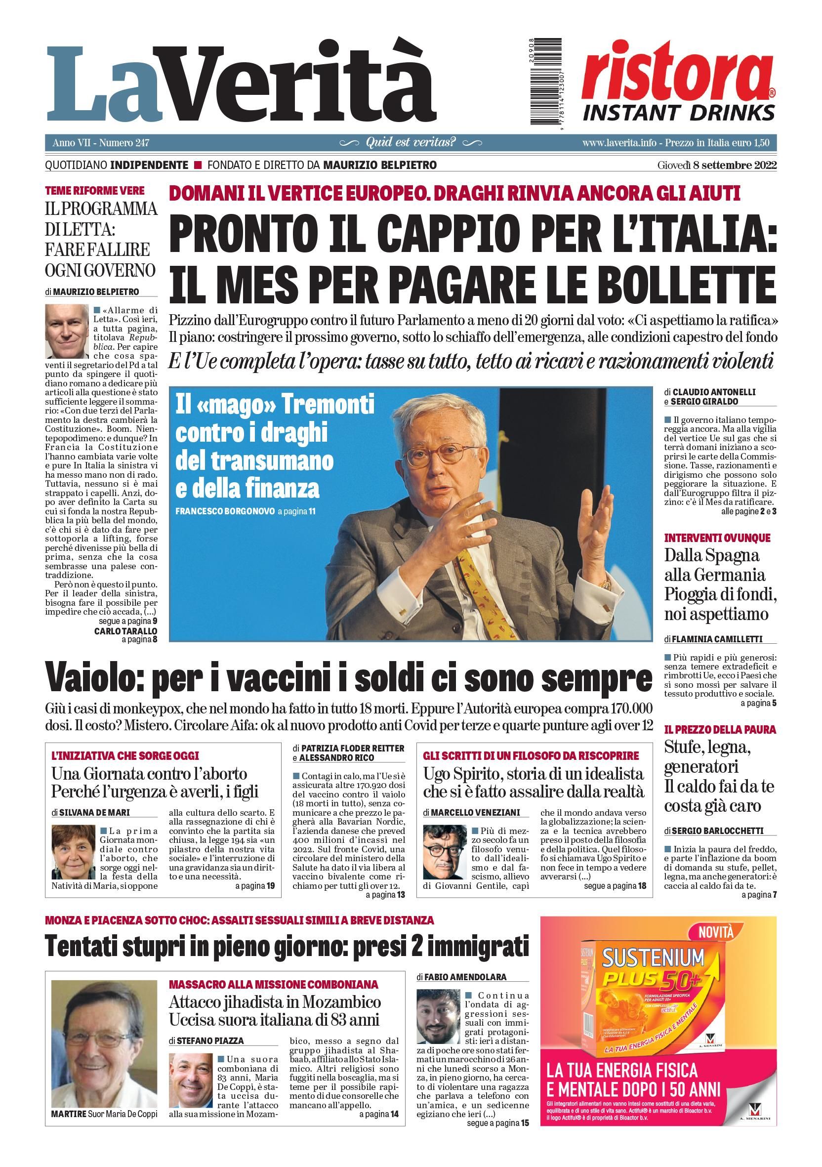 Oggi in edicola