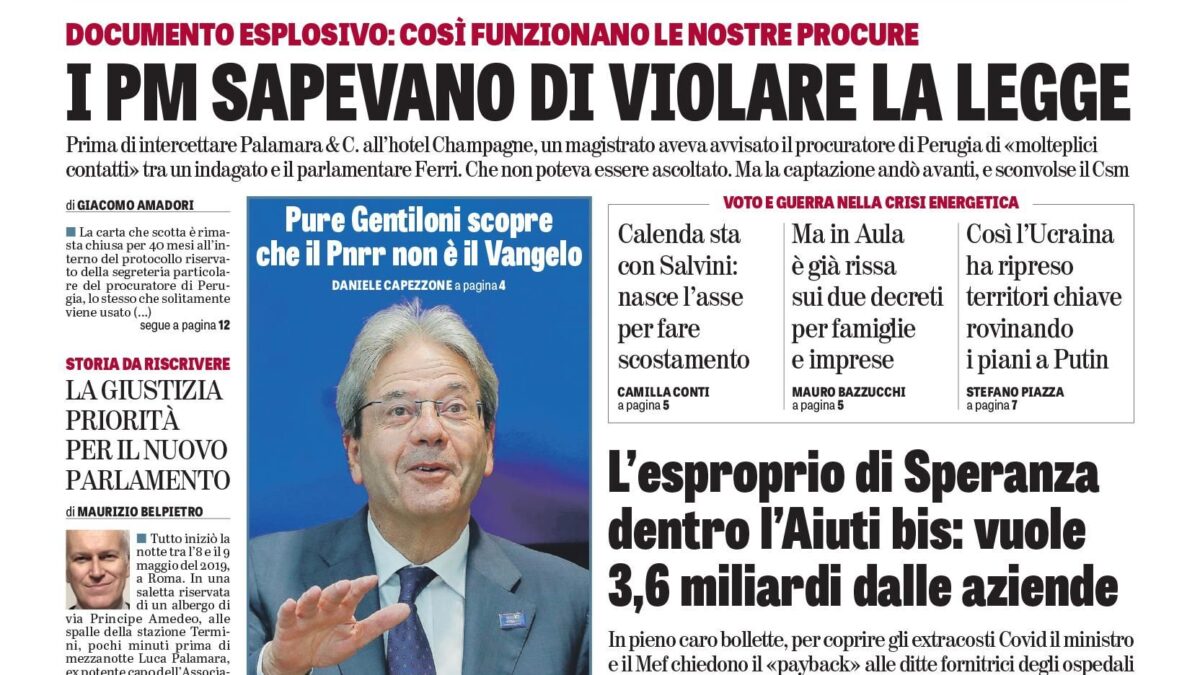 Oggi in edicola