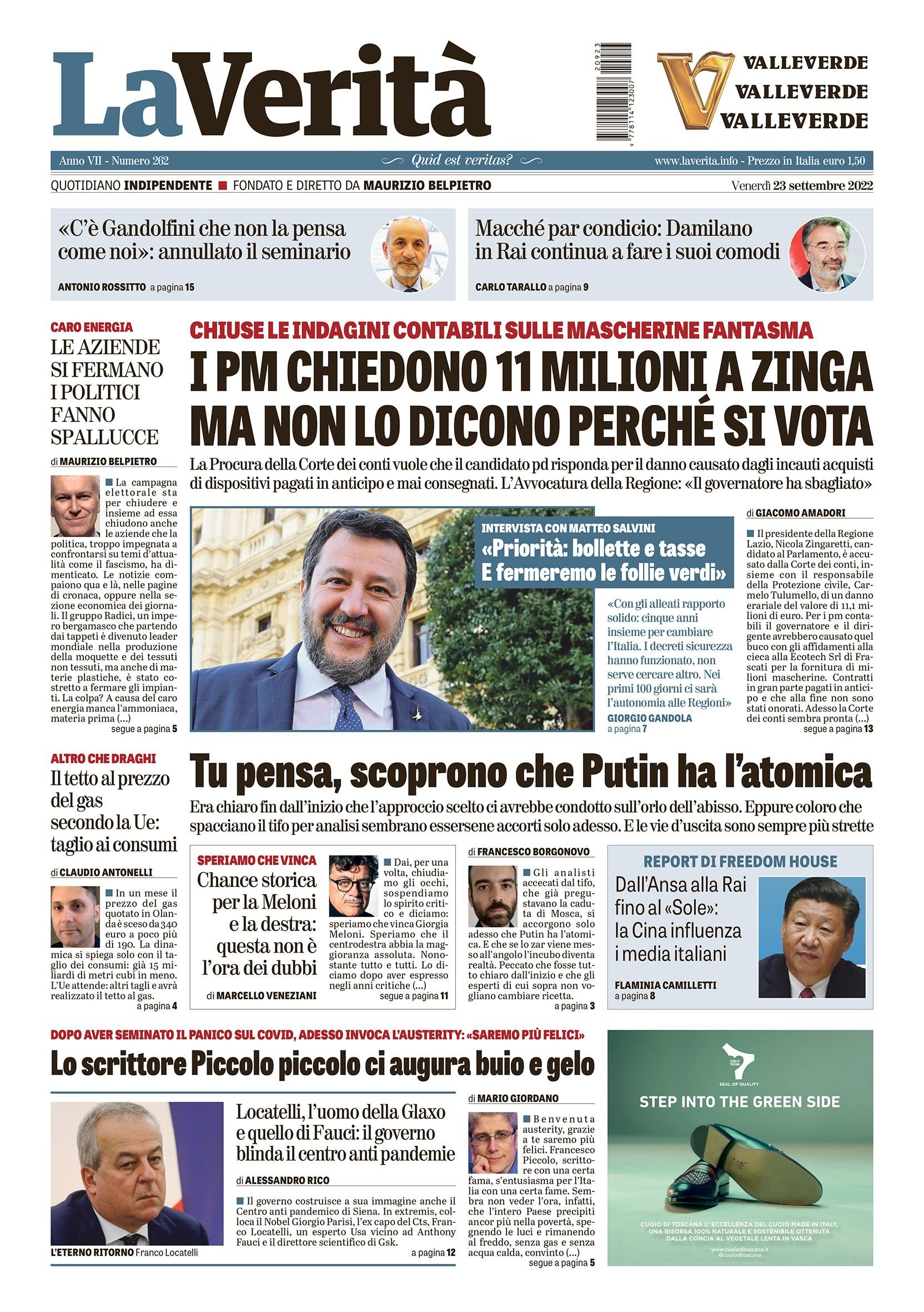 Oggi in edicola