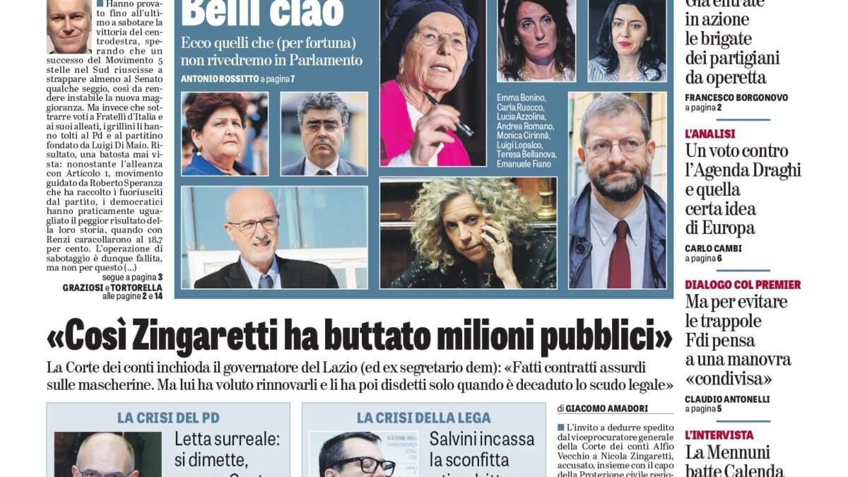 Oggi in edicola