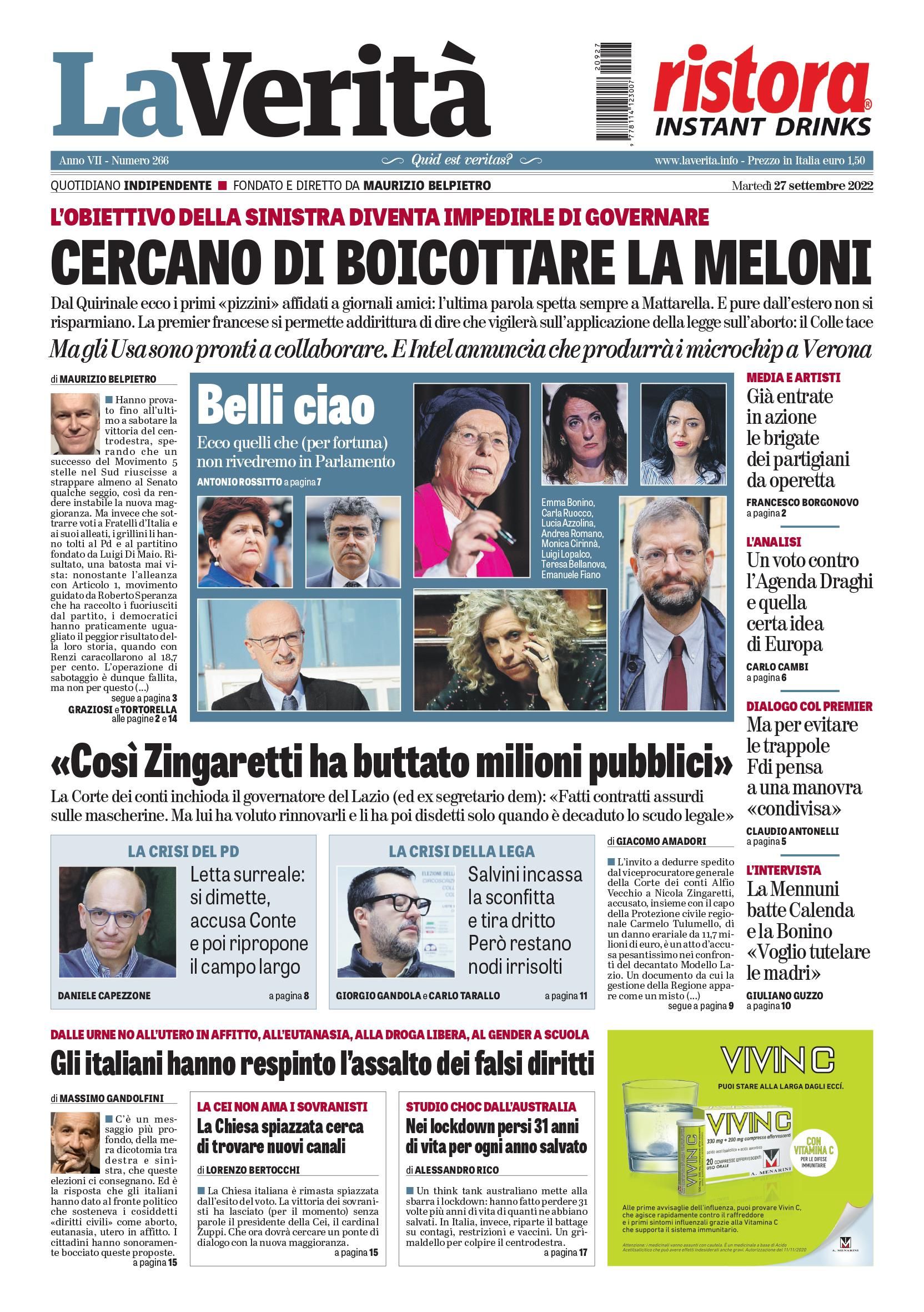 Oggi in edicola