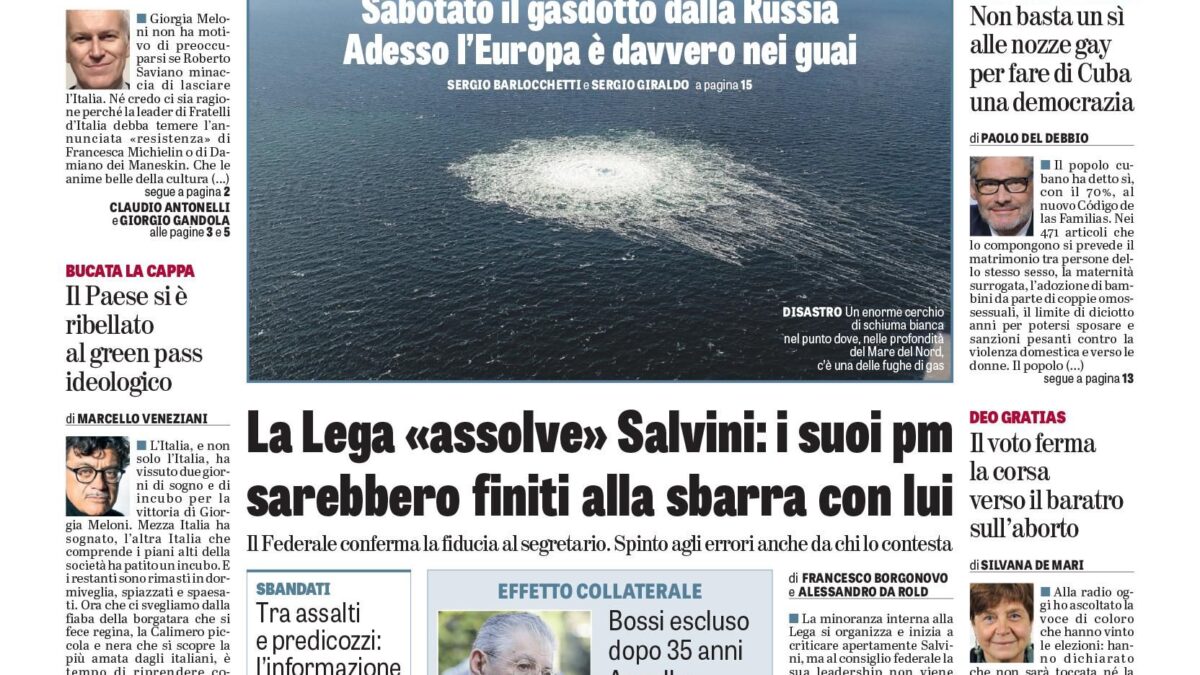 Oggi in edicola
