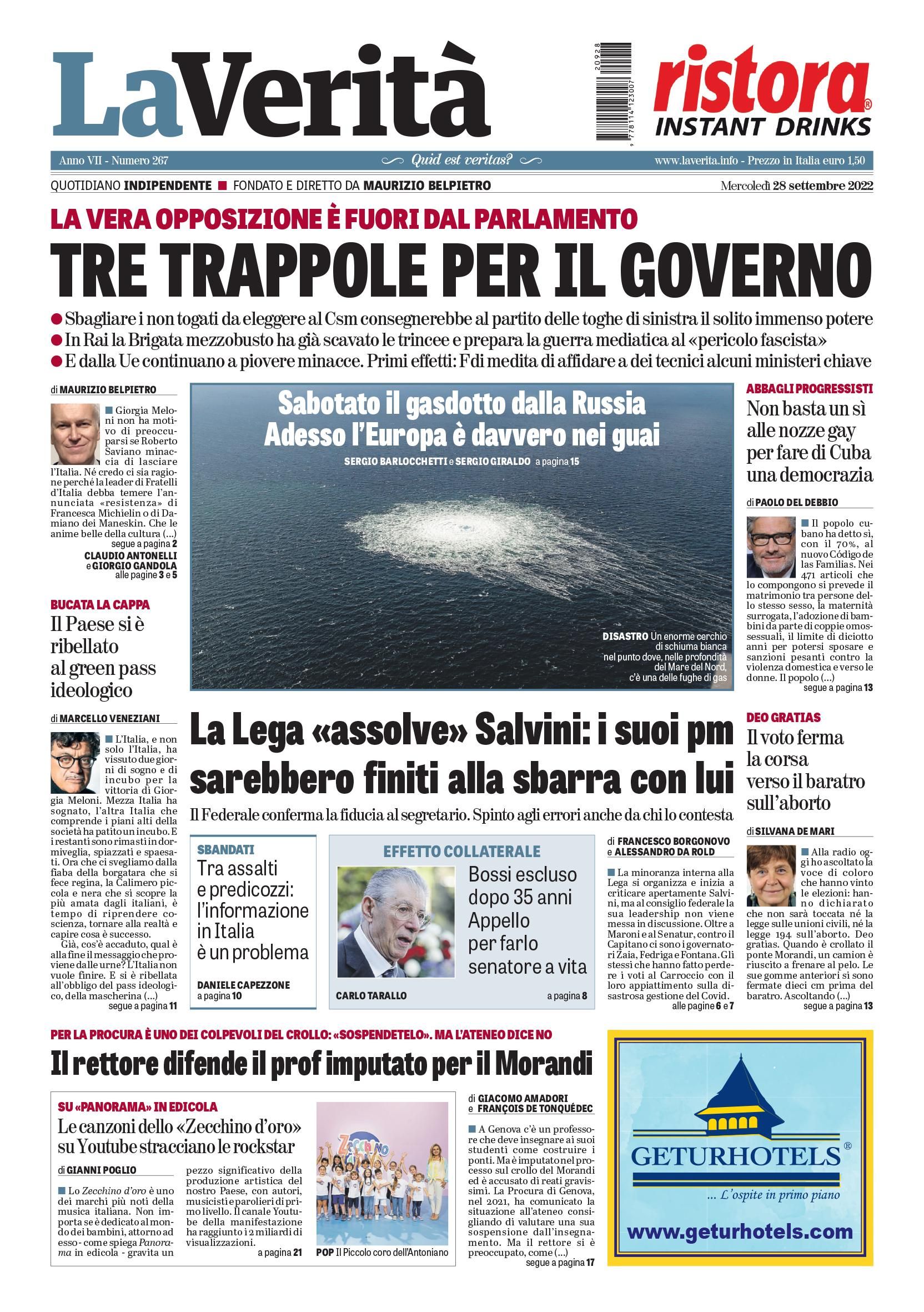 Oggi in edicola