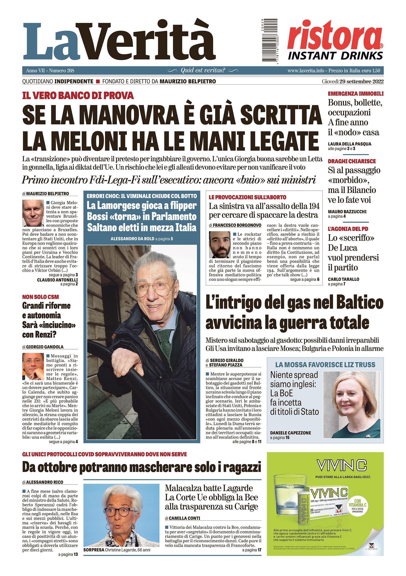 Oggi in edicola