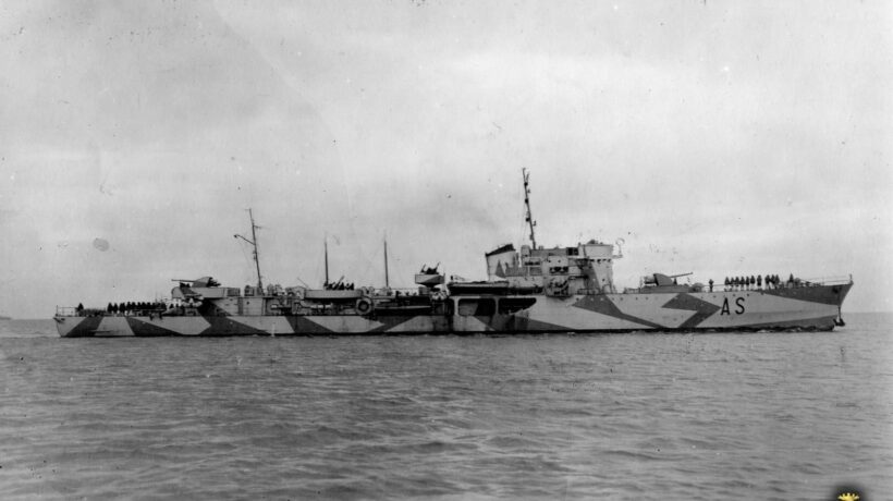 Il torpediniere «Aliseo», protagonista dell'impresa di Bastia il 9 settembre 1943 (Marina Militare)