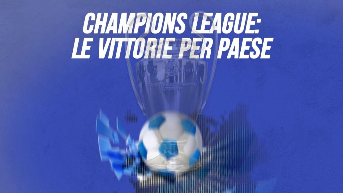 Champions League. Le vittorie per Paese