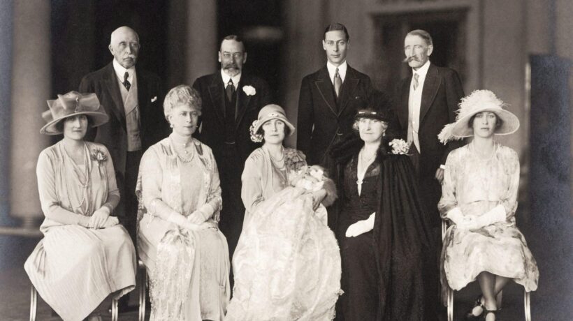 Il battesimo di Elisabetta il 29 maggio 1926 (Ansa)