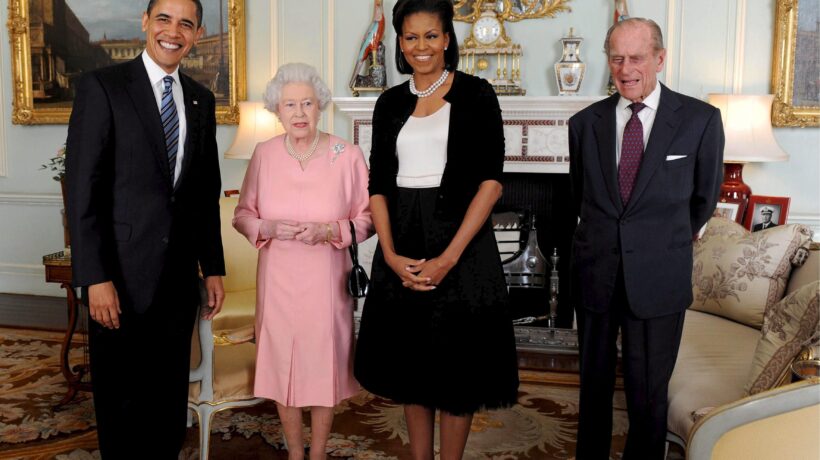 Con BArack e Michelle Obama (Ansa)