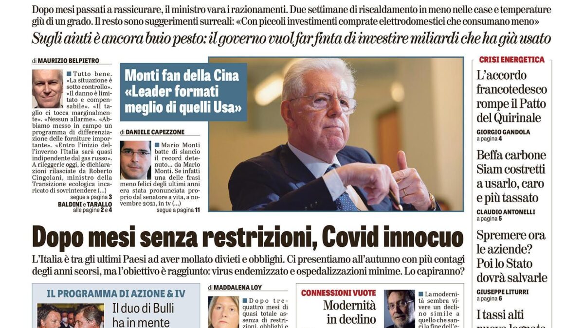 Oggi in edicola