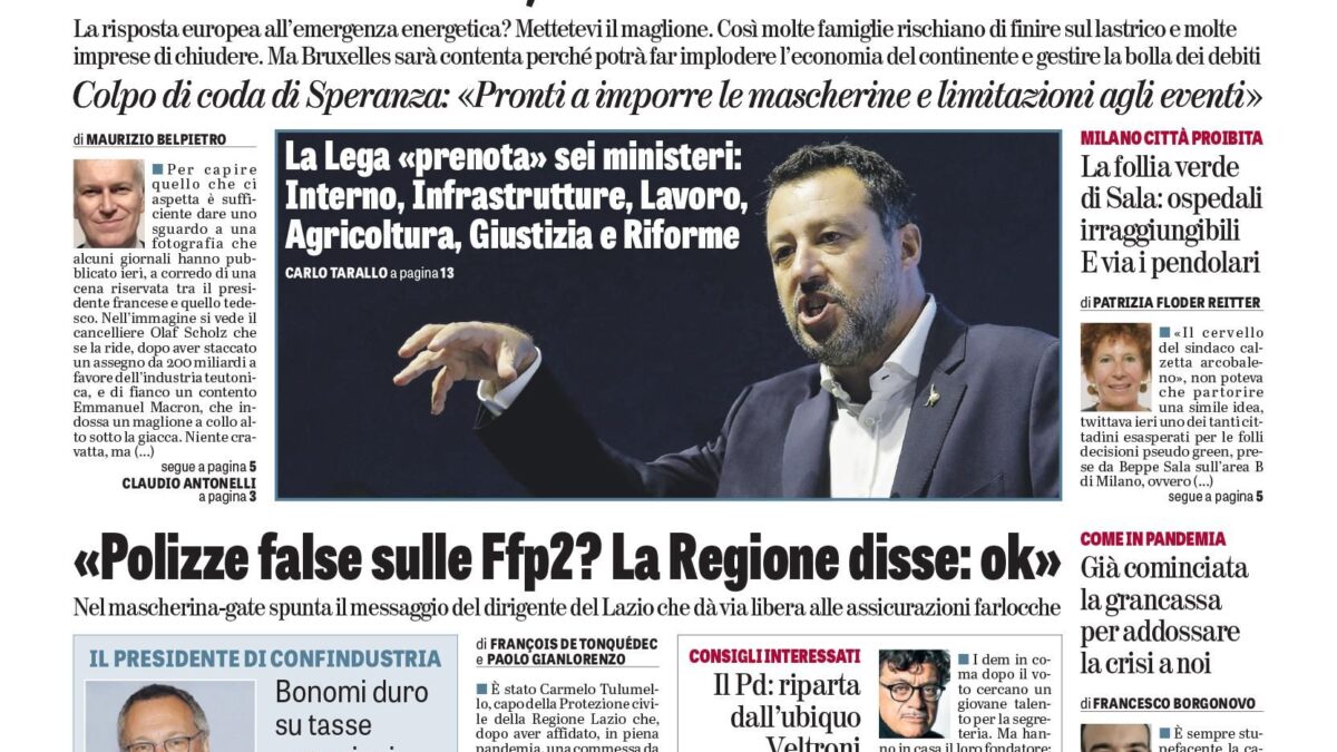 Oggi in edicola