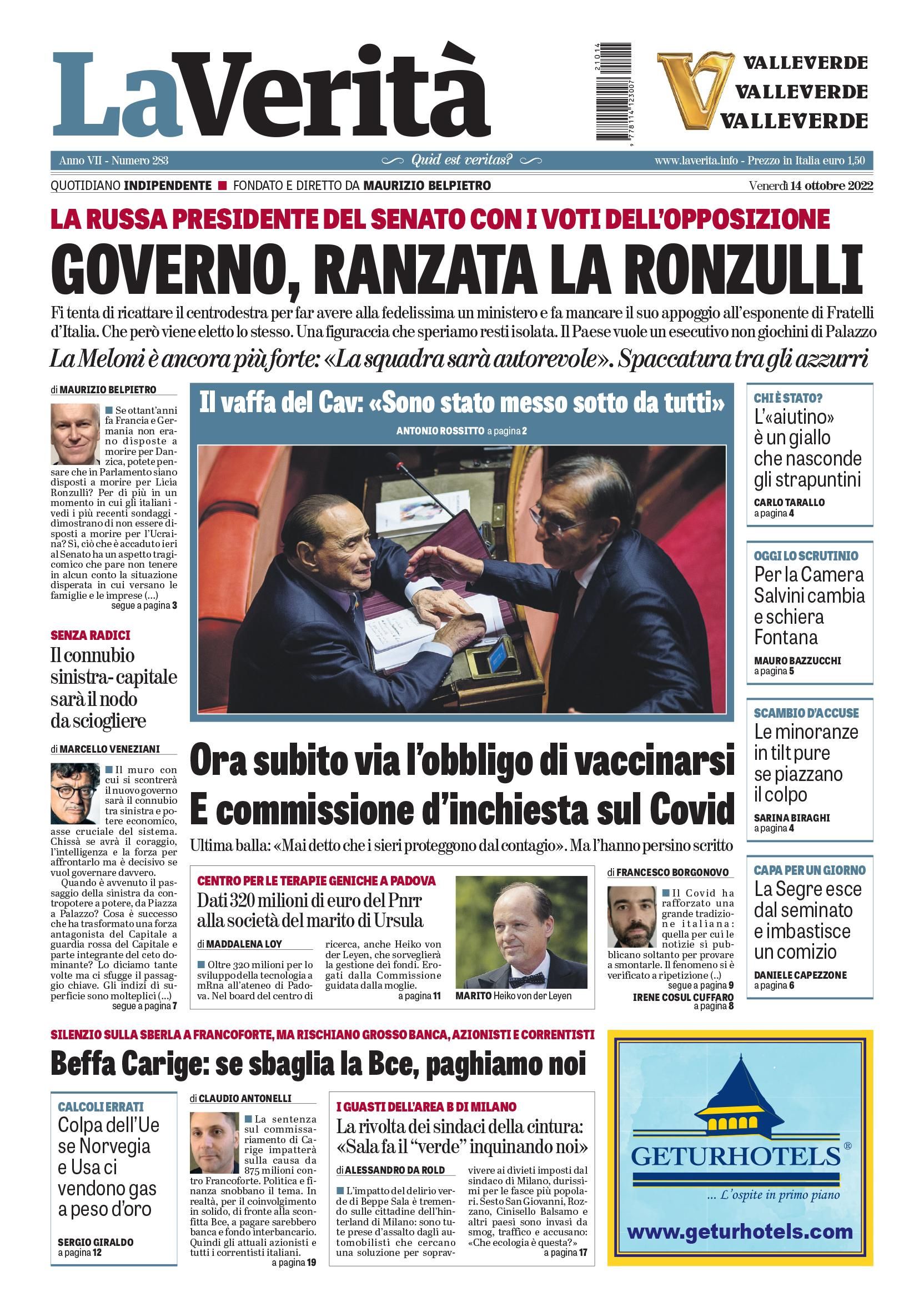 Oggi in edicola