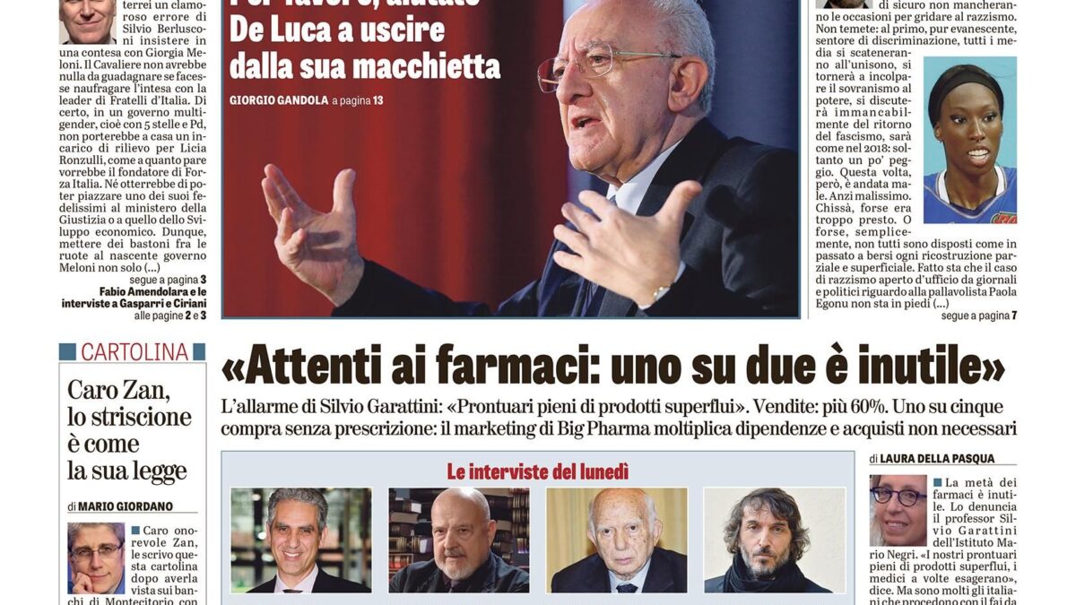 Oggi in edicola