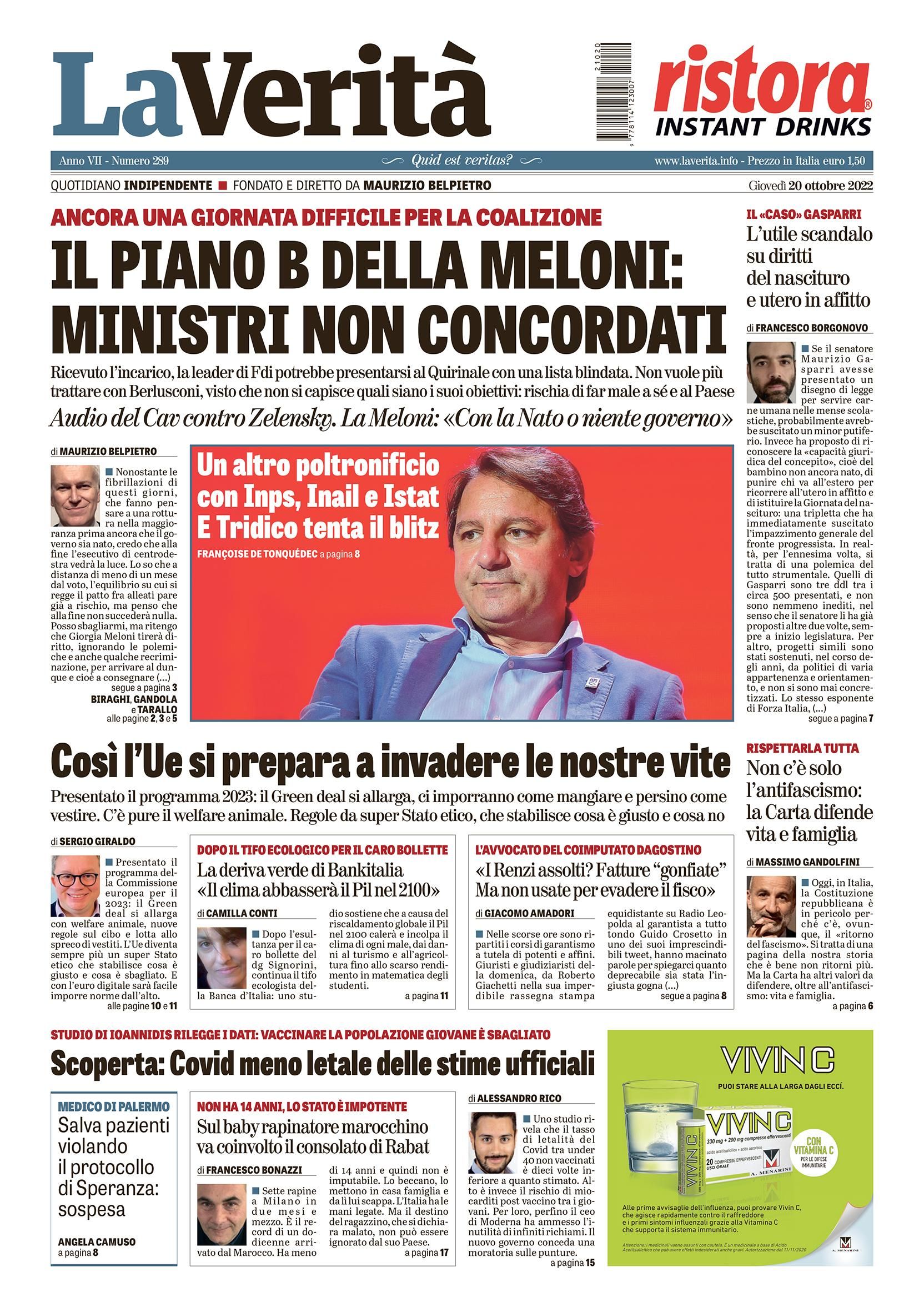 Oggi in edicola