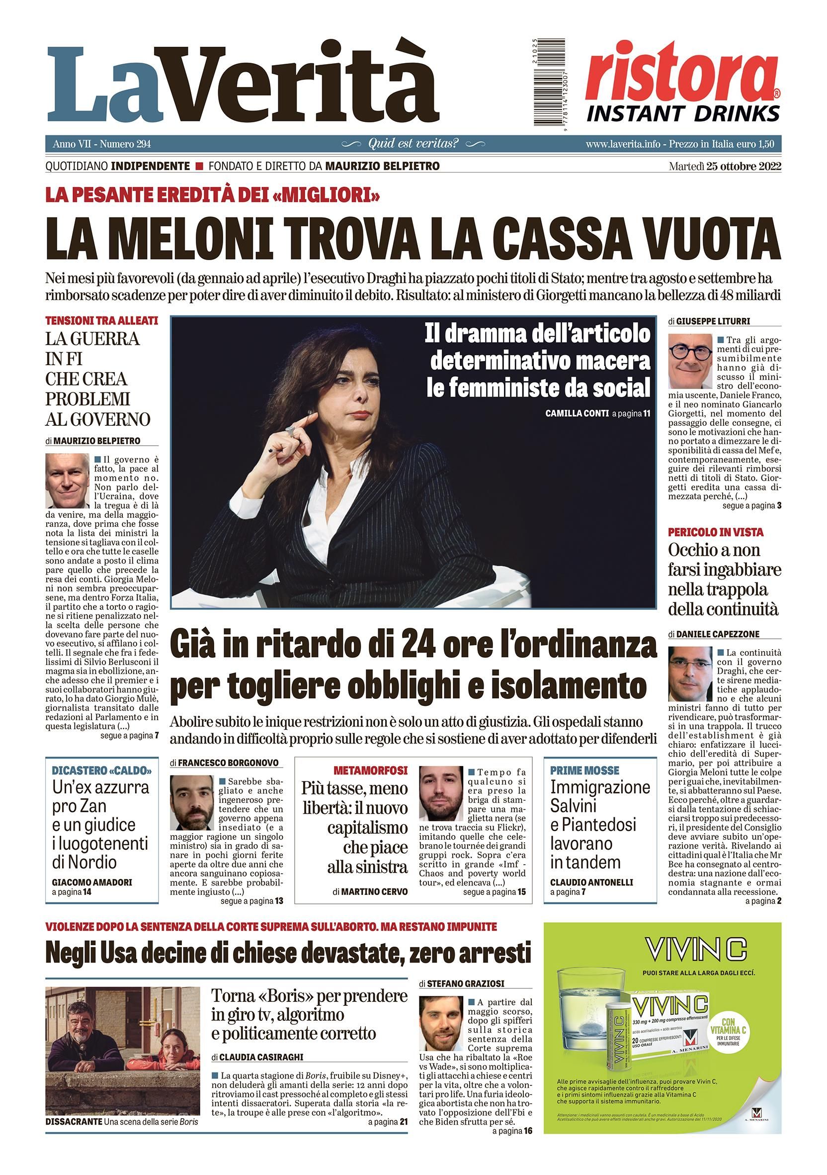 Oggi in edicola