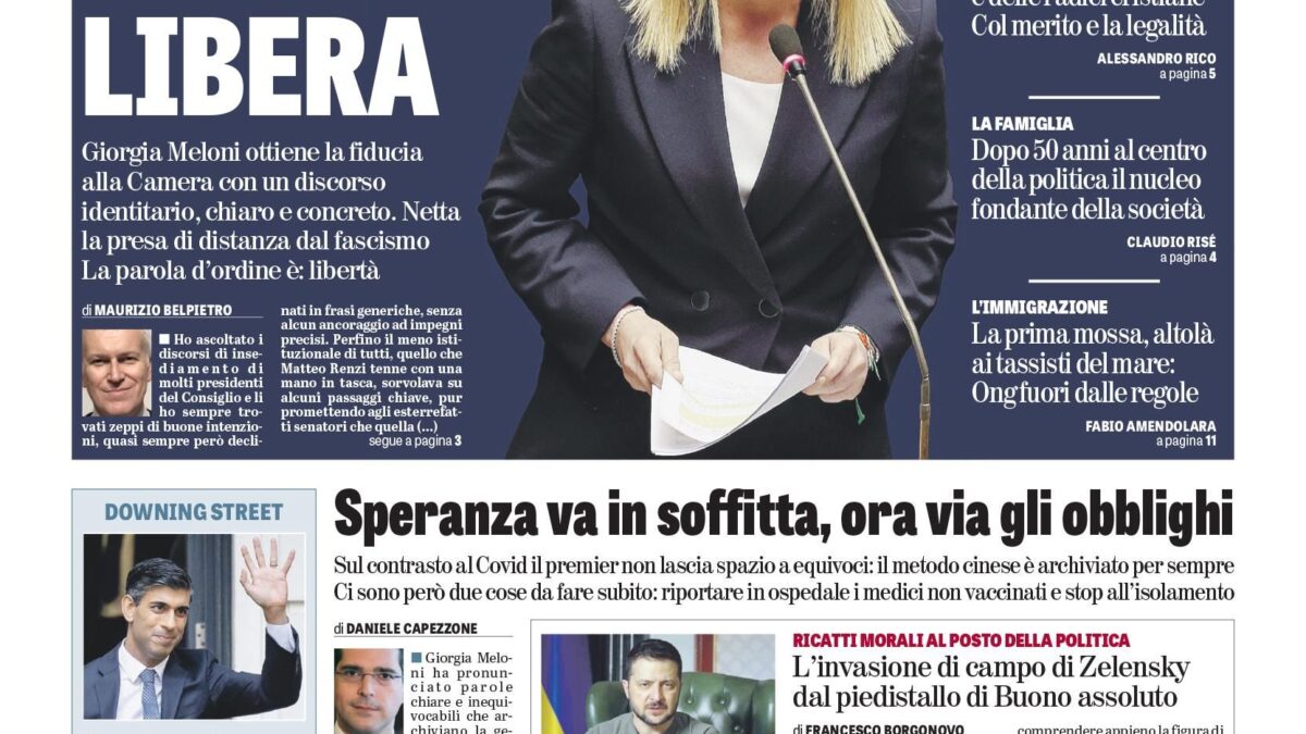 Oggi in edicola
