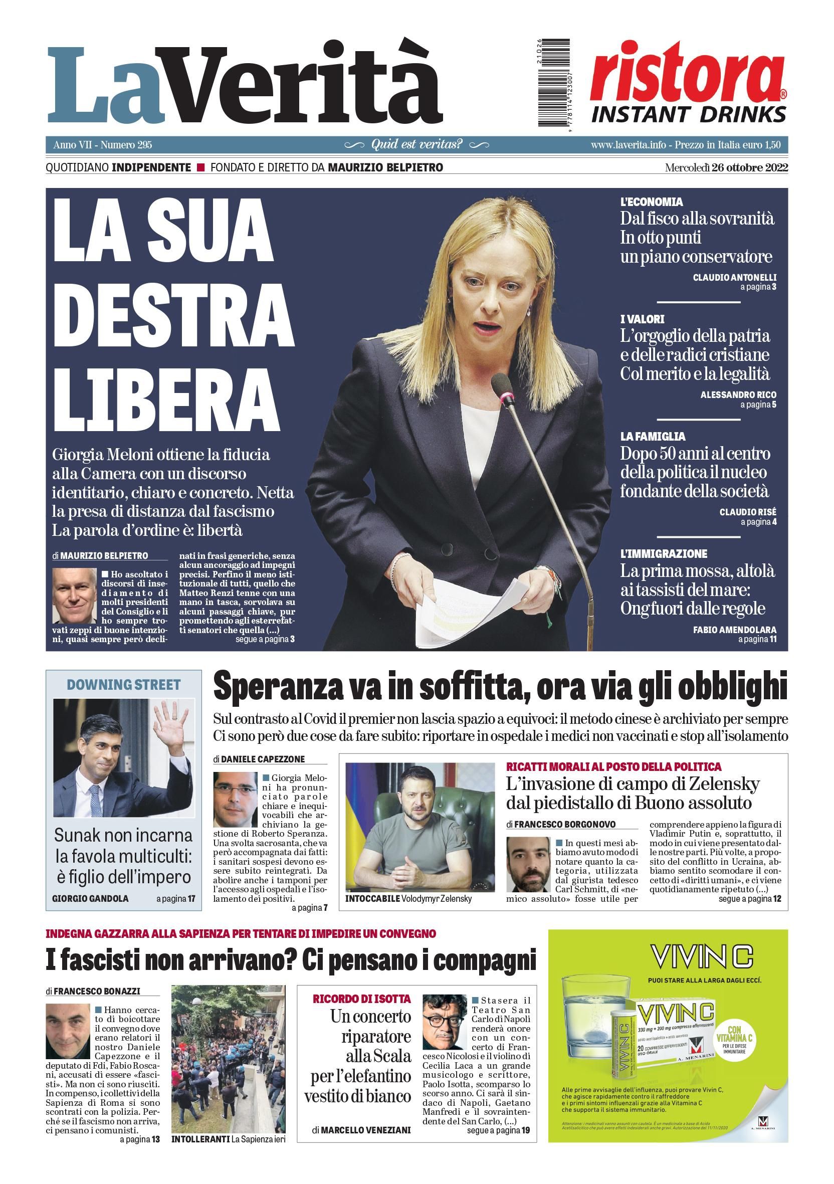 Oggi in edicola