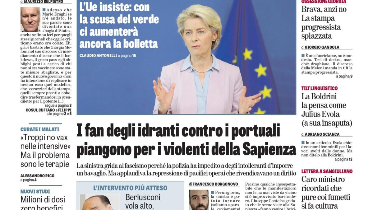 Oggi in edicola