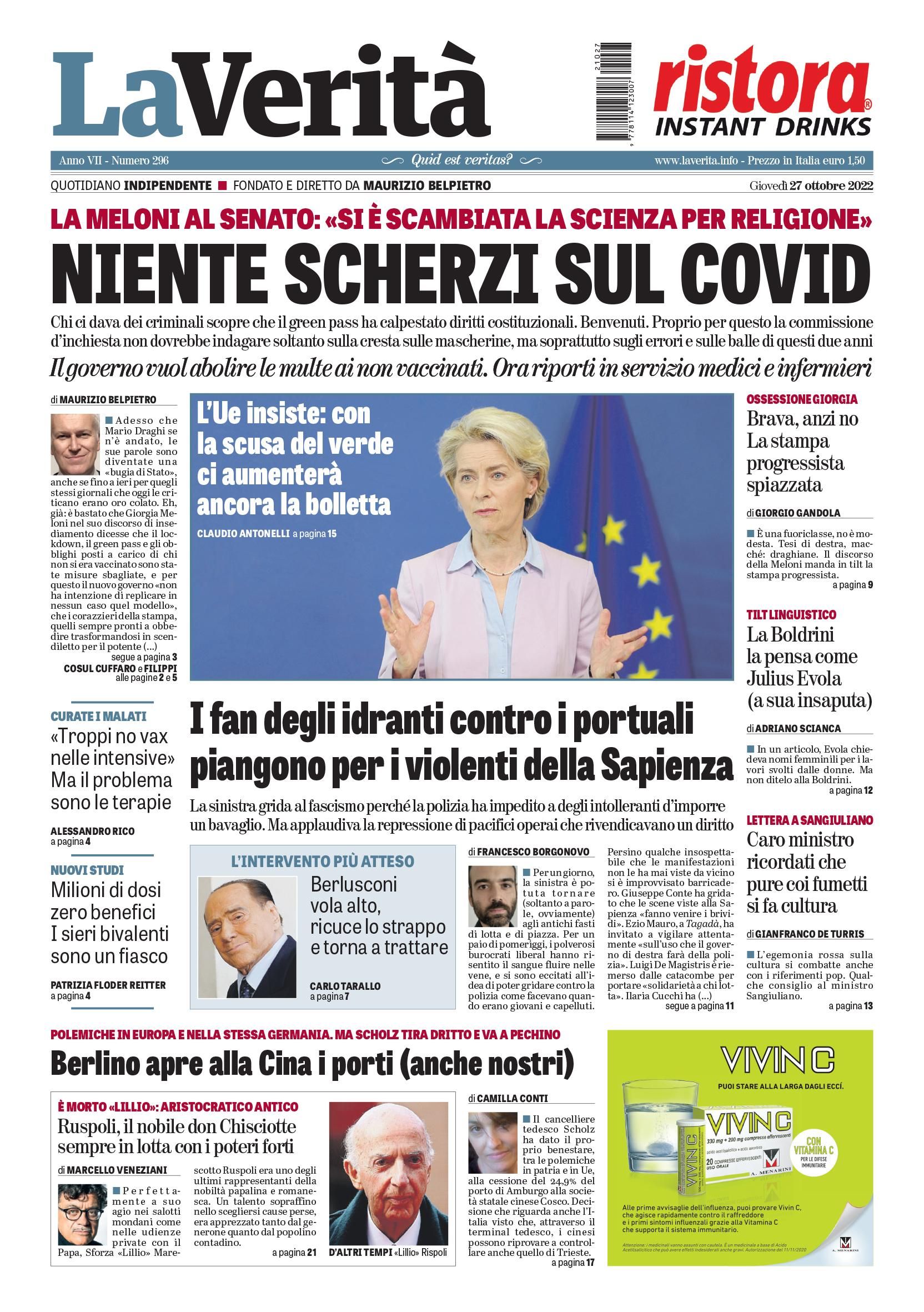 Oggi in edicola