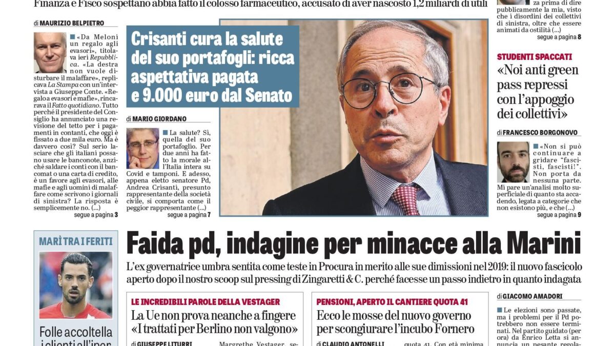 Oggi in edicola
