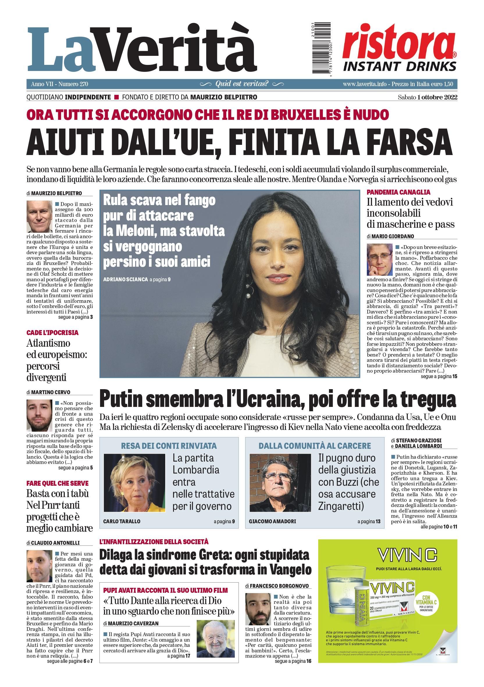 Oggi in edicola