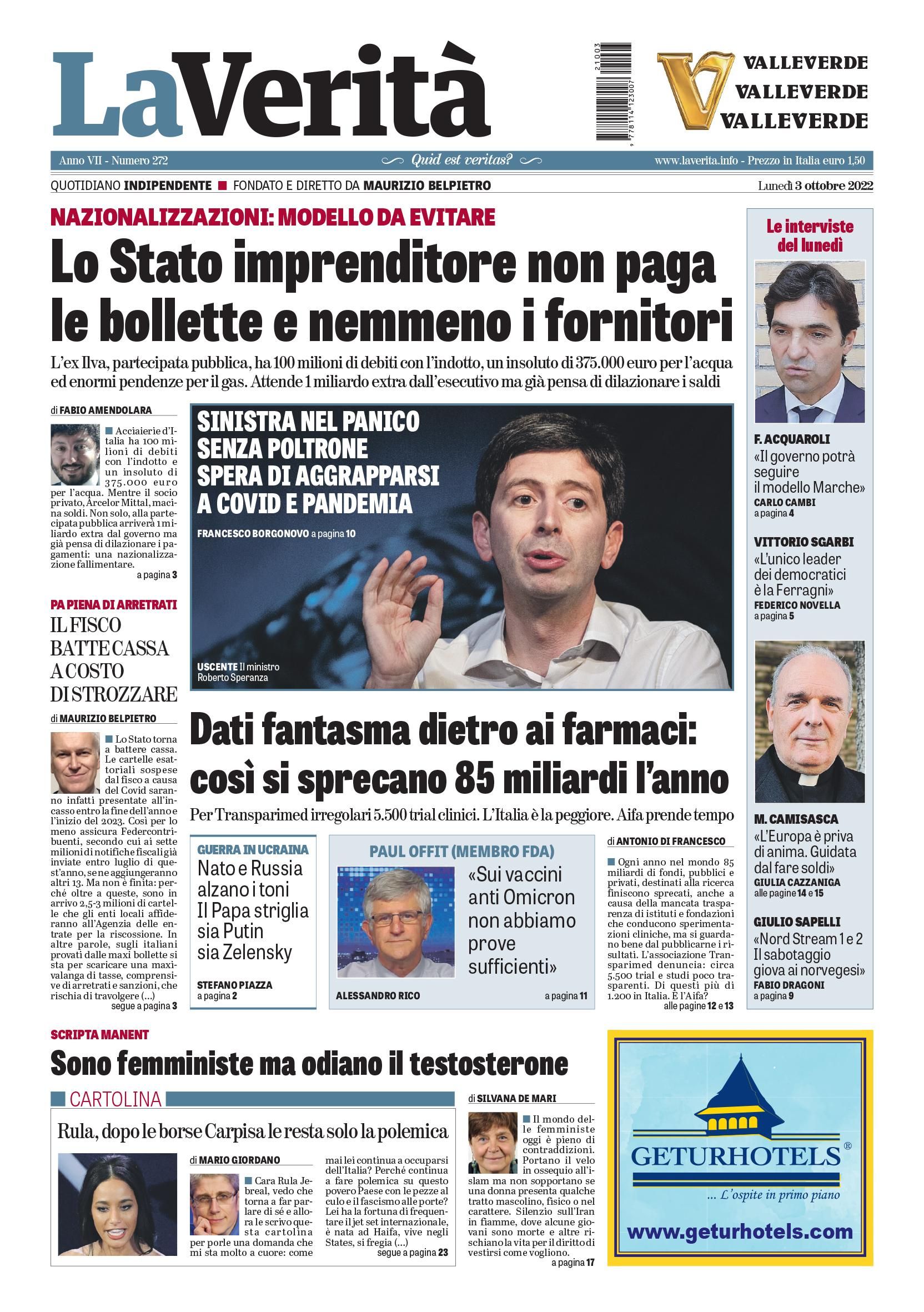 Oggi in edicola