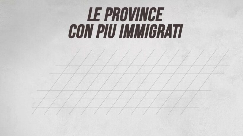 Le province con più immigrati