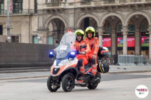 A Milano i soccorsi arrivano in moto