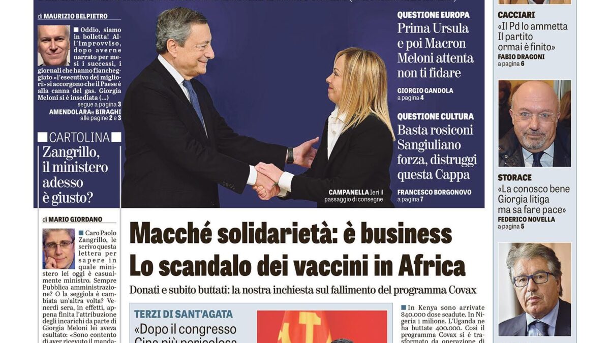 Oggi in edicola