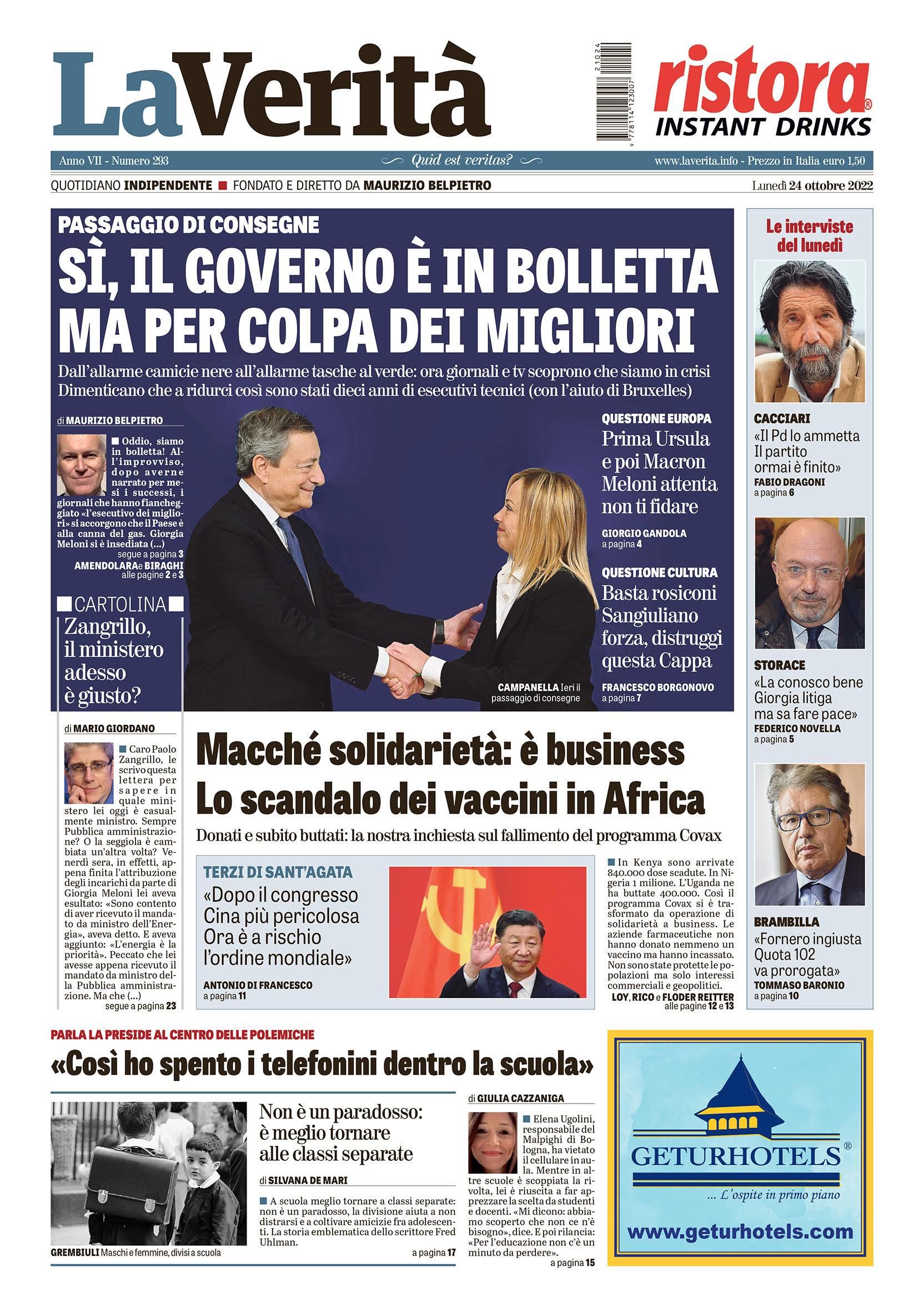 Oggi in edicola