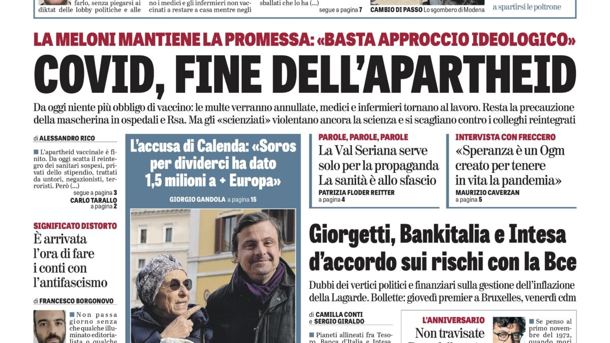 Oggi in edicola
