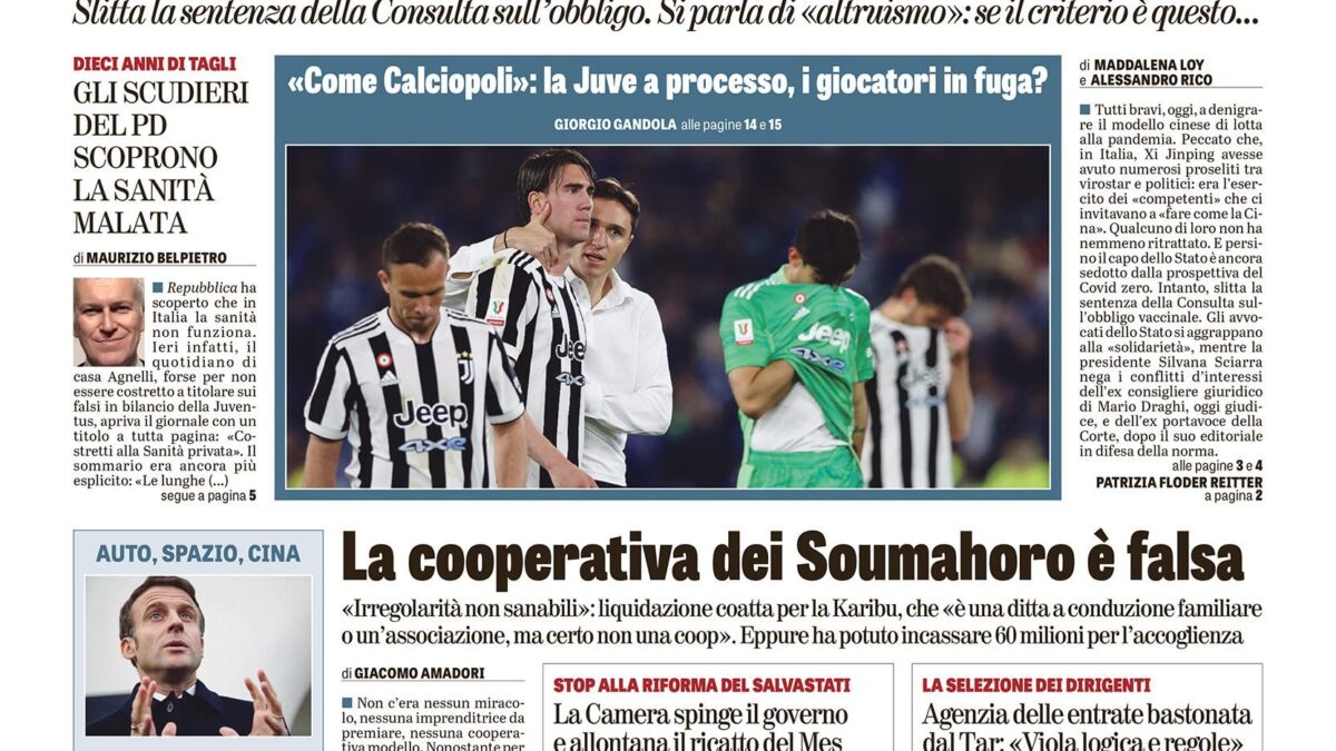 Oggi in edicola
