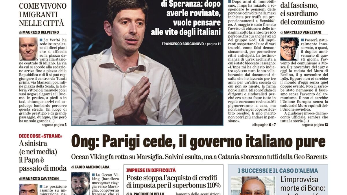 Oggi in edicola