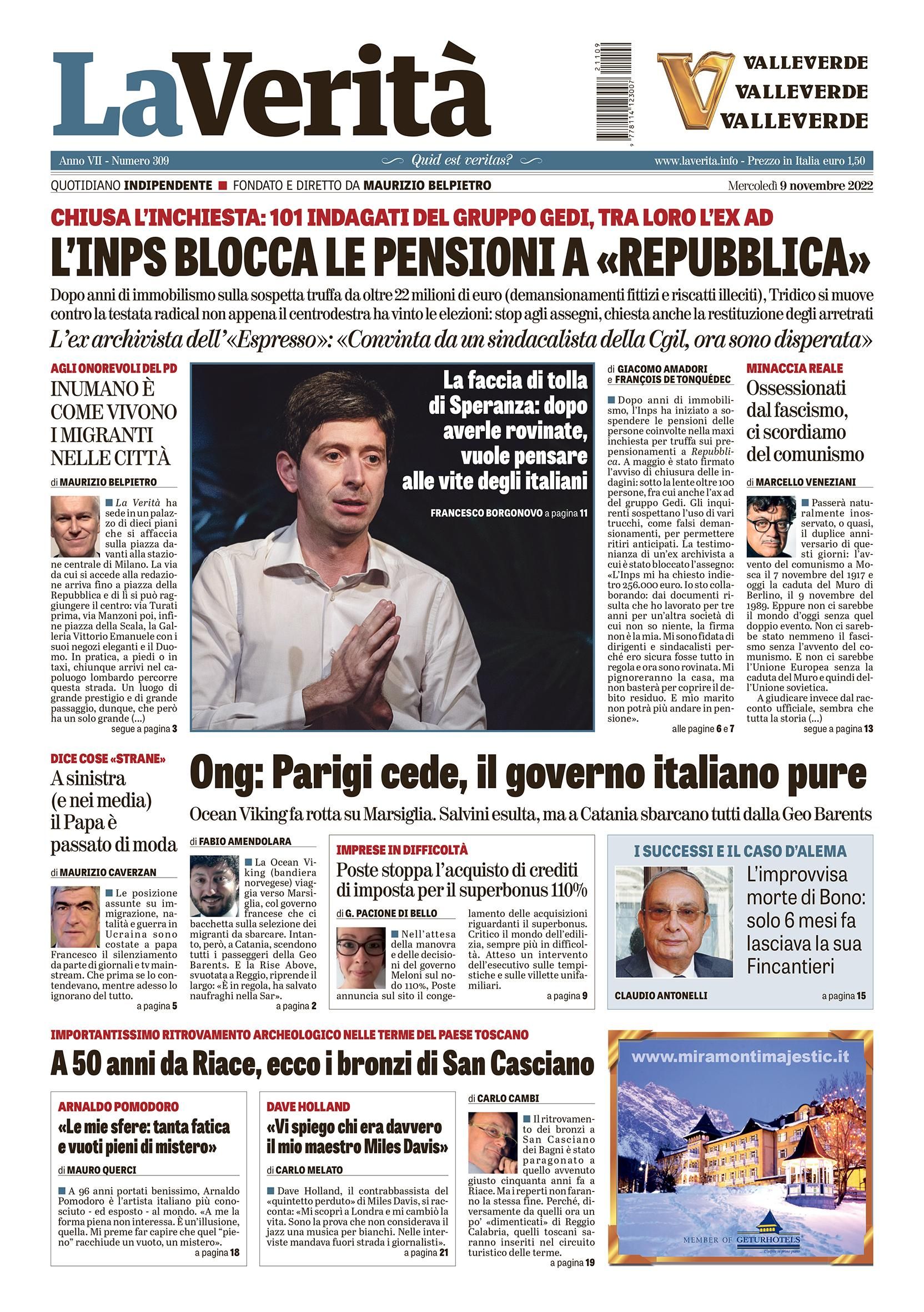 Oggi in edicola