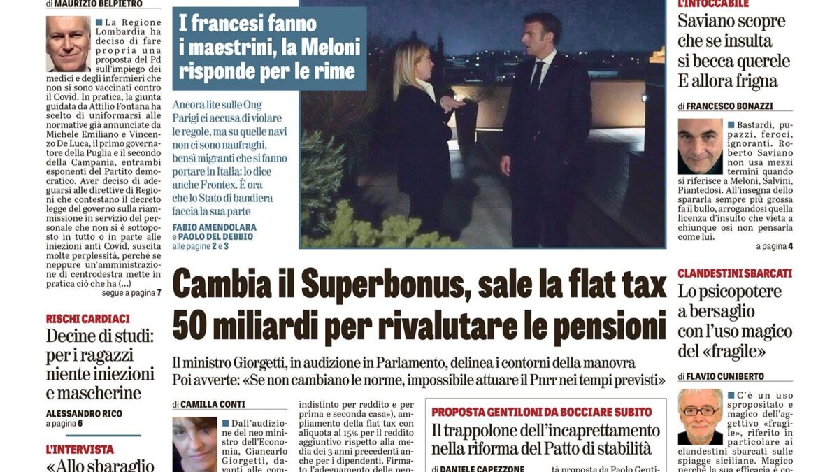 Oggi in edicola