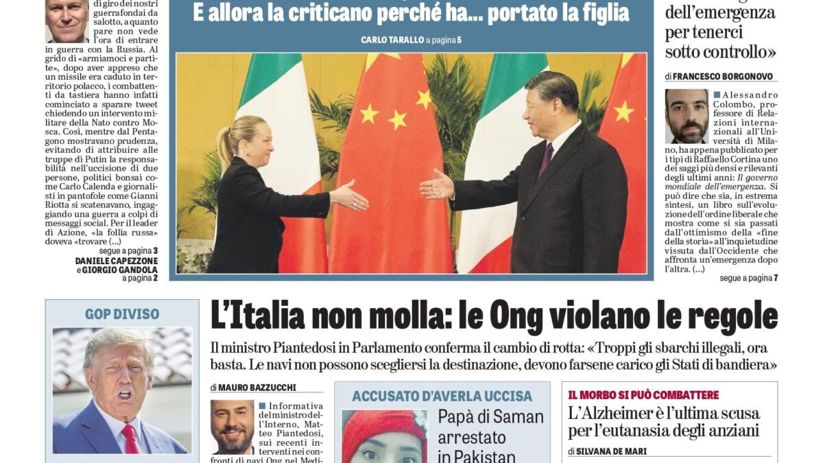 Oggi in edicola
