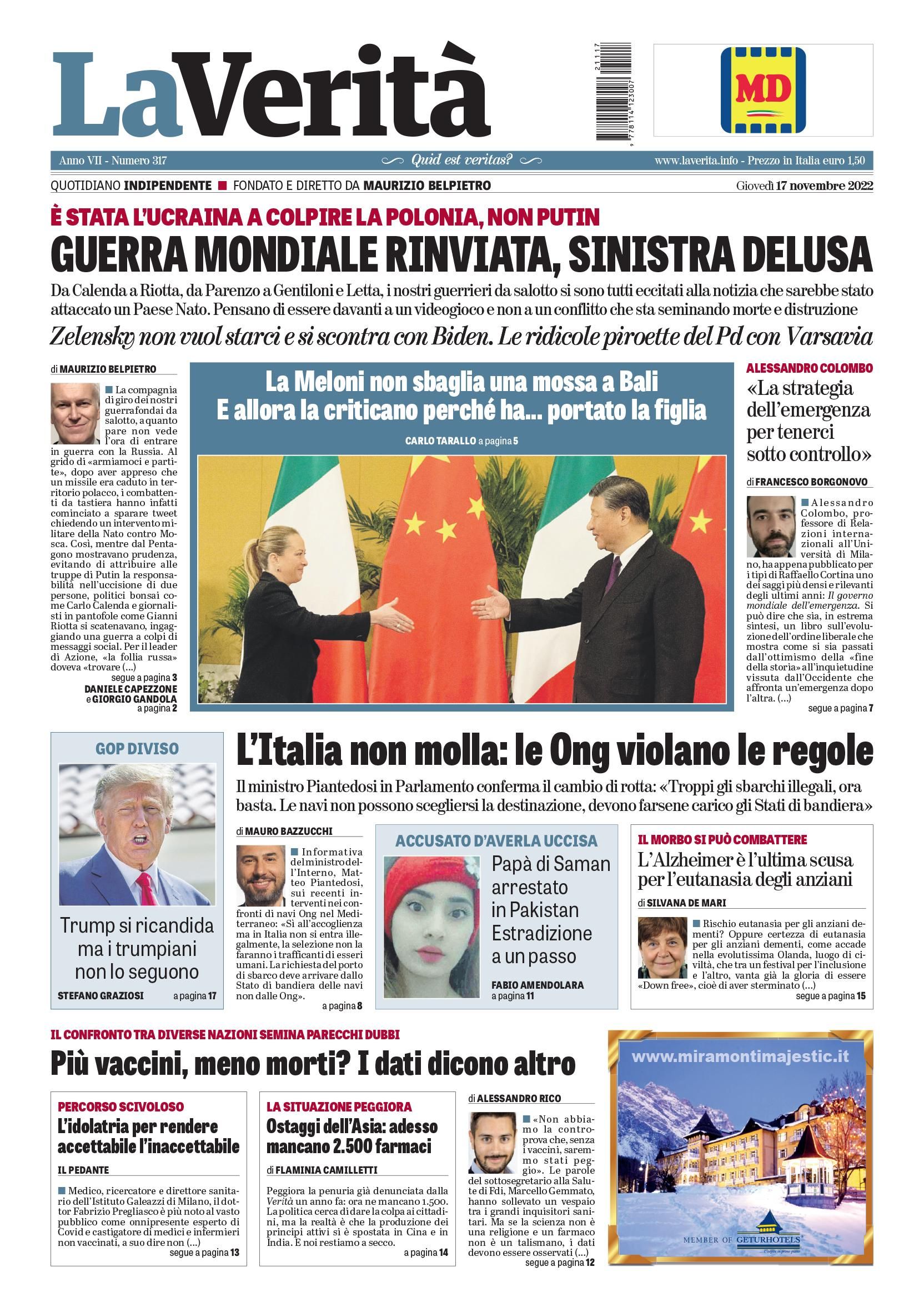 Oggi in edicola