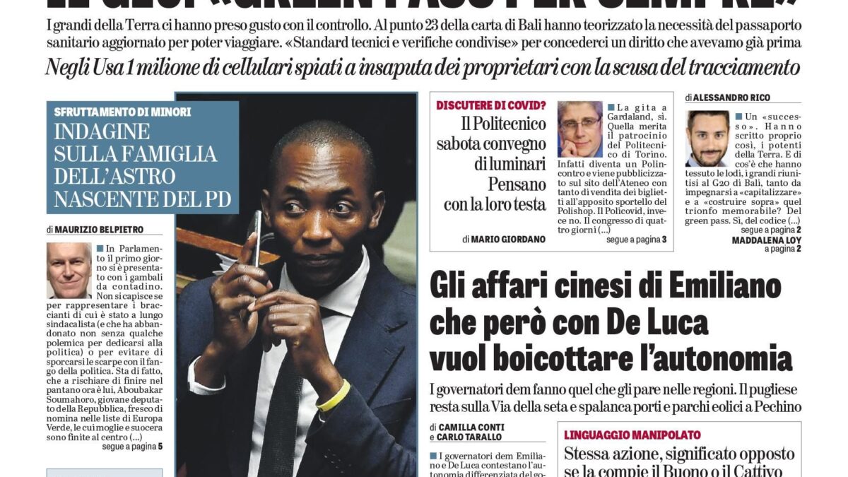 Oggi in edicola