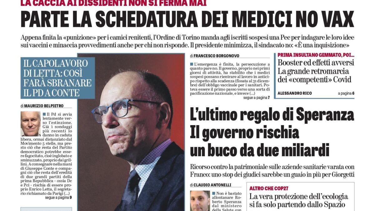 Oggi in edicola