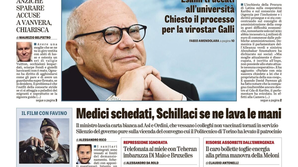 Oggi in edicola