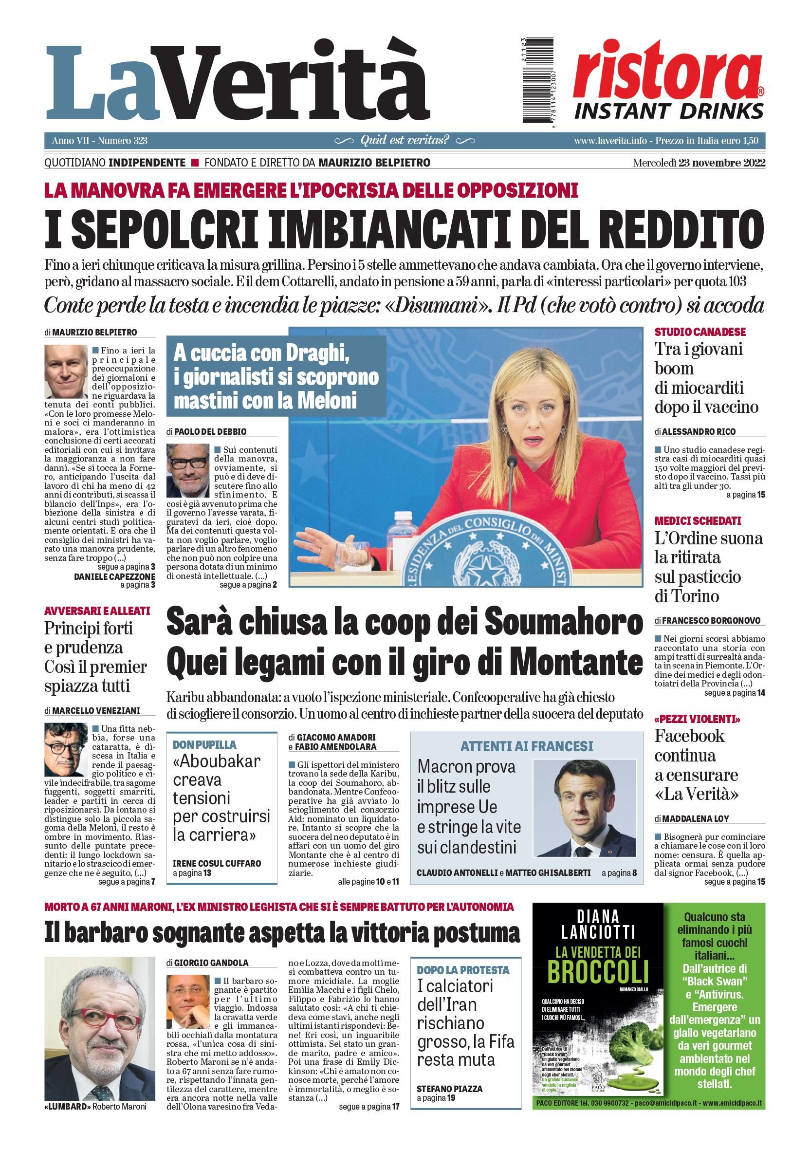Oggi in edicola