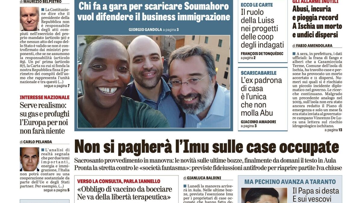Oggi in edicola