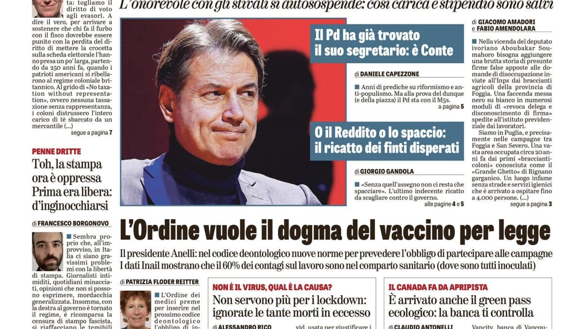 Oggi in edicola