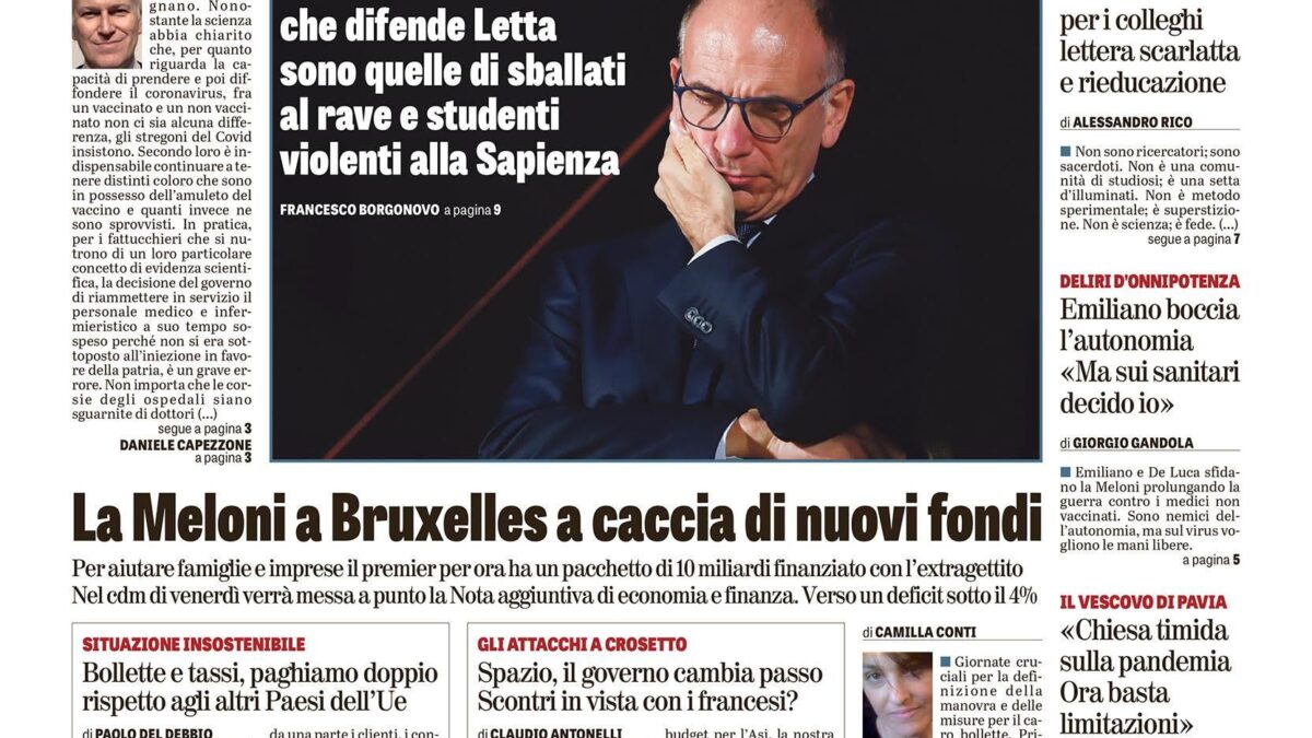 Oggi in edicola
